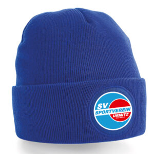 Strickmütze mit Patch – verschiedene Farben