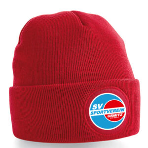 Strickmütze mit Patch – verschiedene Farben